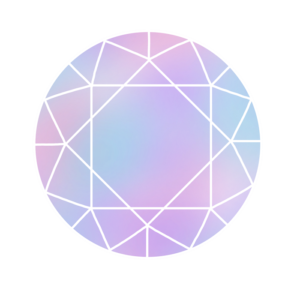 紫色の宝石のイラスト素材