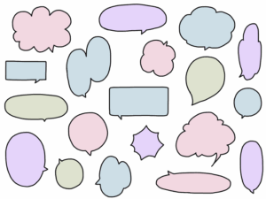 吹き出しのイラスト