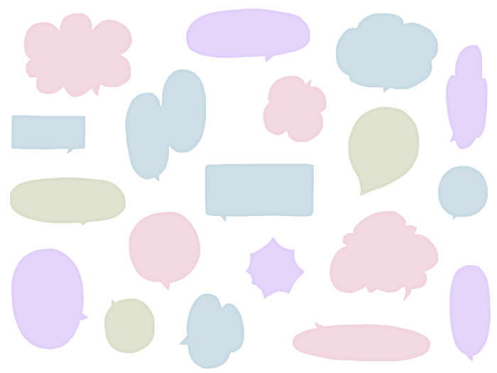 吹き出しのイラスト