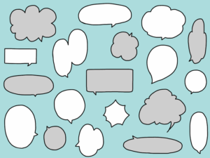 吹き出しのイラスト