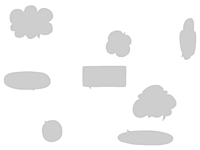 吹き出しのイラスト