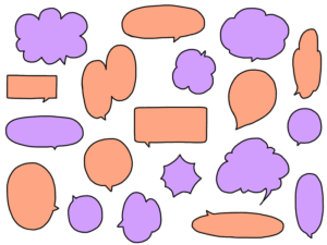 吹き出しのイラスト