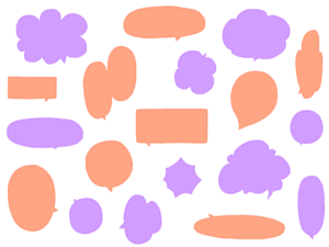 吹き出しのフリーイラスト