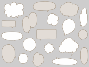 吹き出しのイラスト