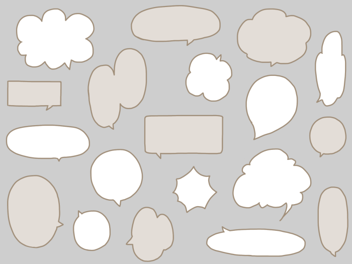 吹き出しのイラスト