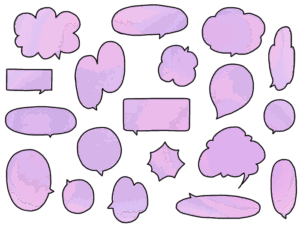 吹き出しのイラスト