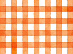 ギンガムチェックの水彩イラスト