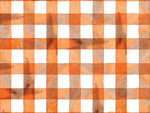 ギンガムチェックの水彩イラスト