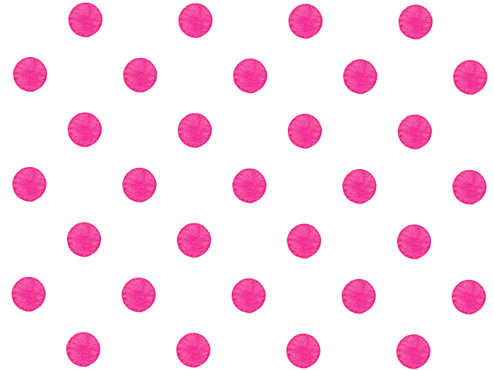 ピンクの水玉の水彩イラスト素材