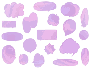 吹き出しのイラスト