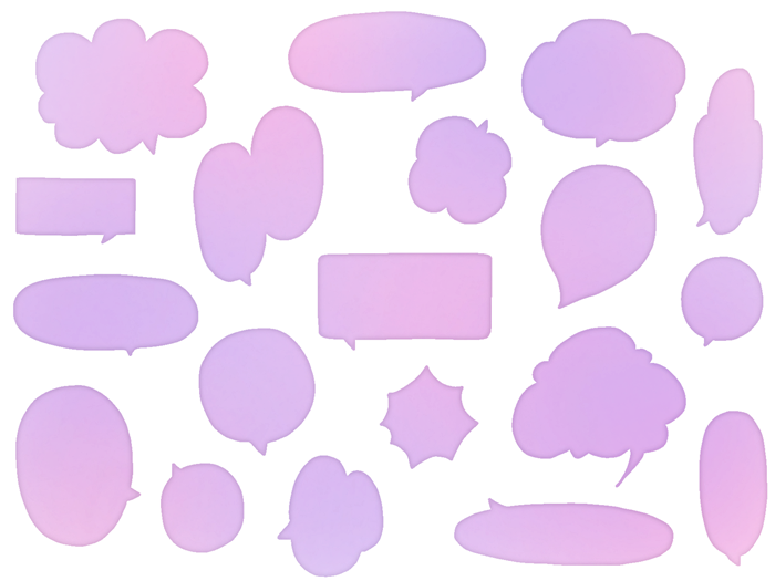 吹き出しのイラスト