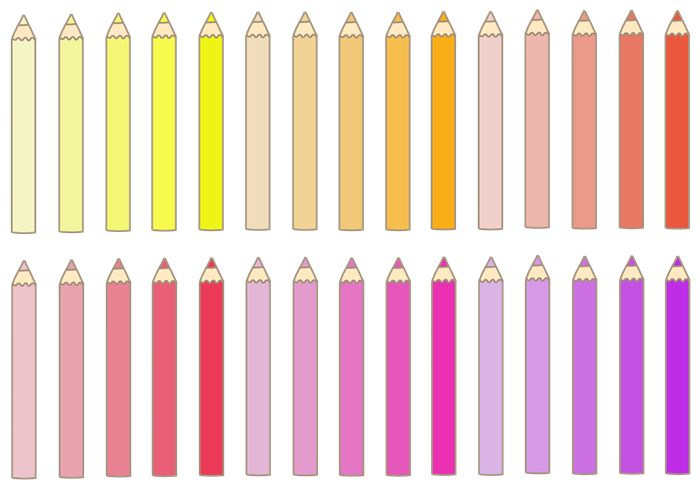 色鉛筆の素材