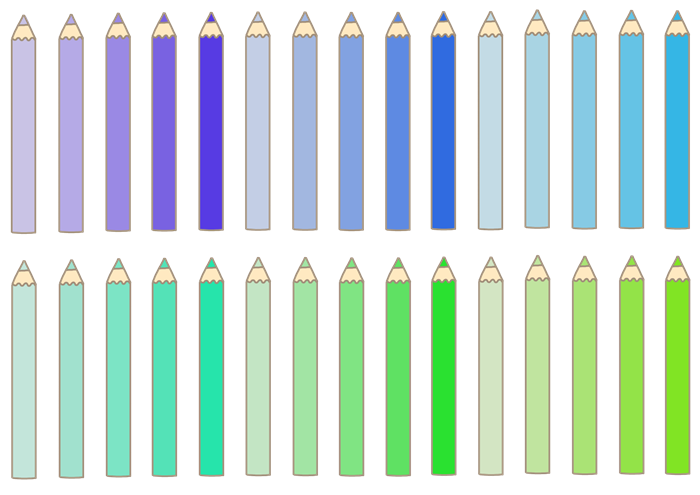 色鉛筆の素材