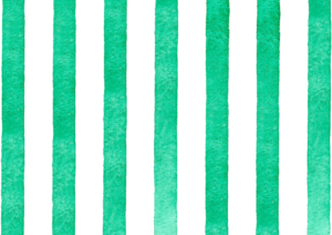 緑色のストライプの水彩素材