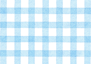 ギンガムチェックの水彩イラスト
