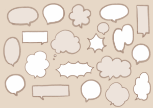 吹き出しのイラスト