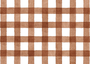 茶色のギンガムチェックのイラスト