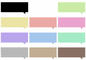 吹き出しのイラスト