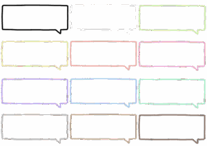 吹き出しのイラスト