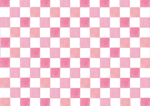ピンクの市松模様のイラスト素材