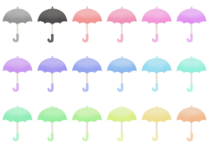 傘のイラスト素材