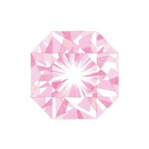 ピンクの宝石のイラスト素材