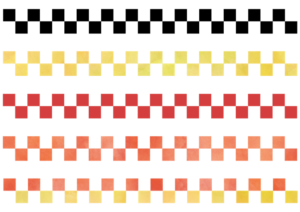 市松模様のライン素材
