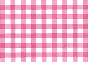 ギンガムチェックの水彩イラスト