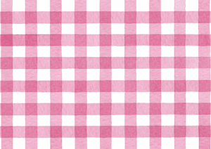 ギンガムチェックの水彩イラスト