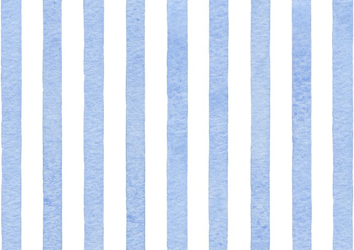ストライプの水彩イラスト