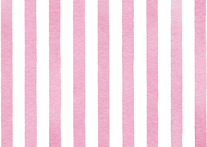 ピンクのストライプの水彩イラスト素材