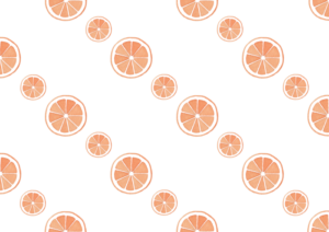 オレンジの水彩イラスト素材
