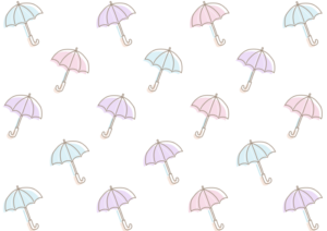 傘のイラスト背景素材