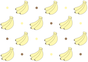 バナナの背景イラスト