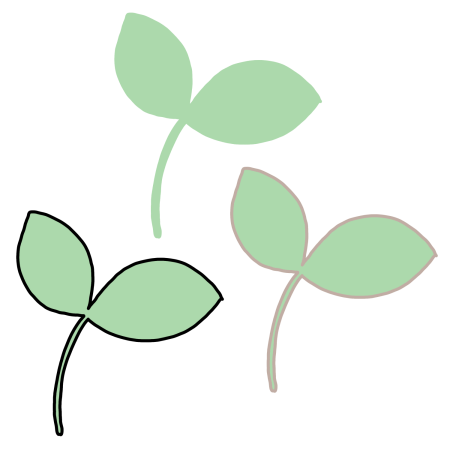葉っぱのイラスト素材