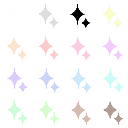 キラキラのイラスト