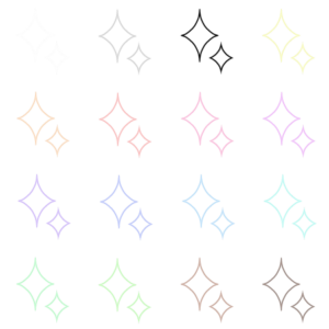 キラキラのイラスト