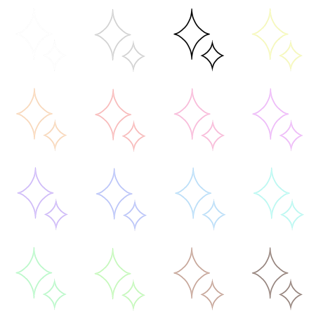 キラキラのイラスト