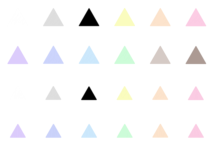 三角のイラストセット