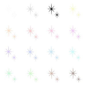 キラキラのイラストセット