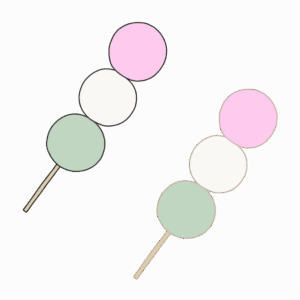 お団子のイラスト