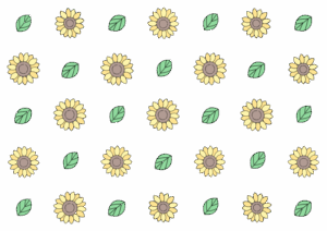 ひまわりの背景イラスト