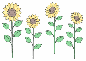 向日葵のイラスト