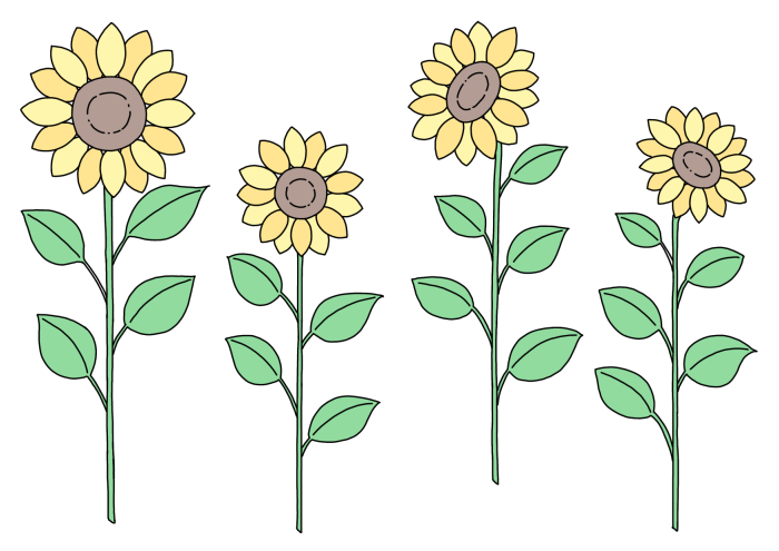 向日葵のイラスト
