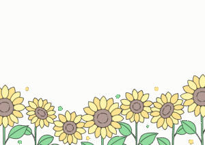 ひまわりのイラスト