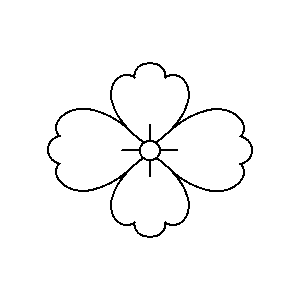 花菱の線画イラスト