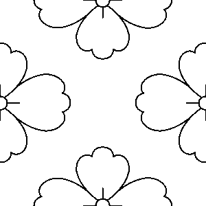 花菱の線画イラスト