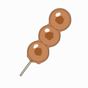 みたらし団子のイラスト