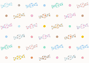 キャンディの水彩イラスト