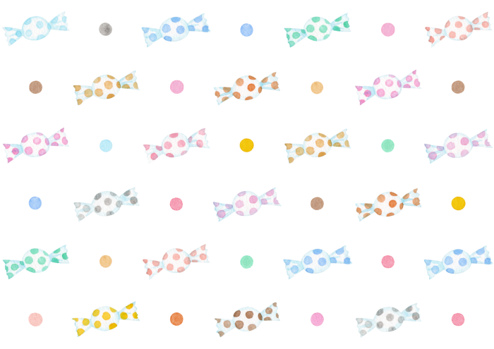 キャンディの水彩イラスト
